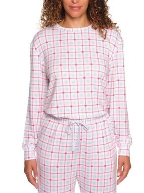 LOFT Soft Knit Women's Pajama Set, XXL Color Heart Gingham